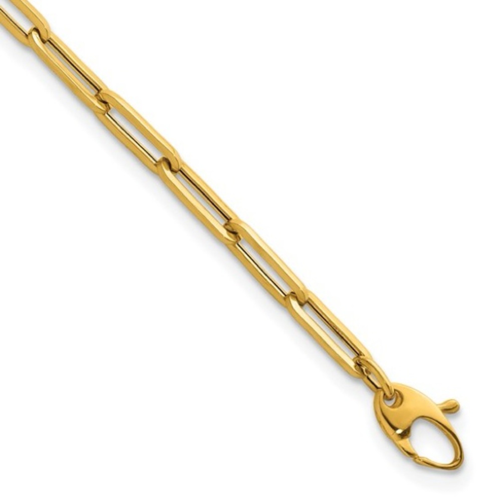 Gold Paperclip Chain Bracelet